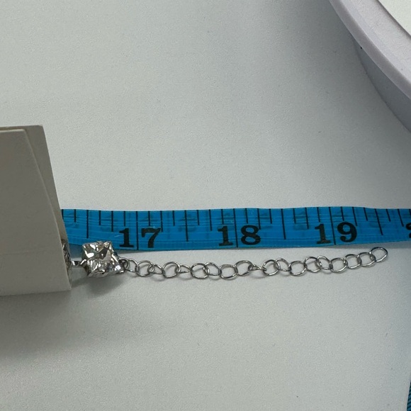 Express Large Rhinestone Crystal Silver Tone Necklace - Picture 8 of 8